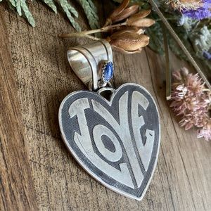 Vintage Jewelry - All you need is LOVE ๐ sterling silver pendant Vintage Jewelry - All you need is LOVE ๐ sterling silver pendant